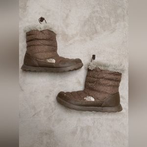 The North Face Brown Puffer Boots
